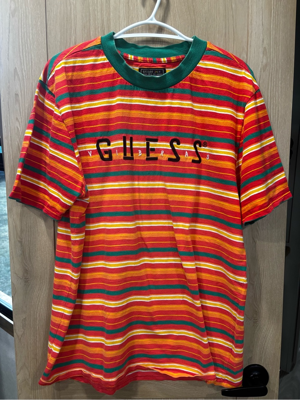 Guess x J Balvin Vibras Striped T Shirt Size M